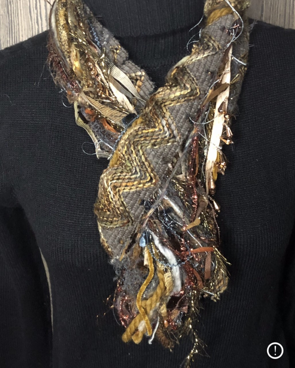 Grey Gold Handmade scarves