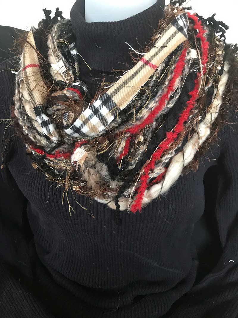 Burberry and Plaid Handmade scarves