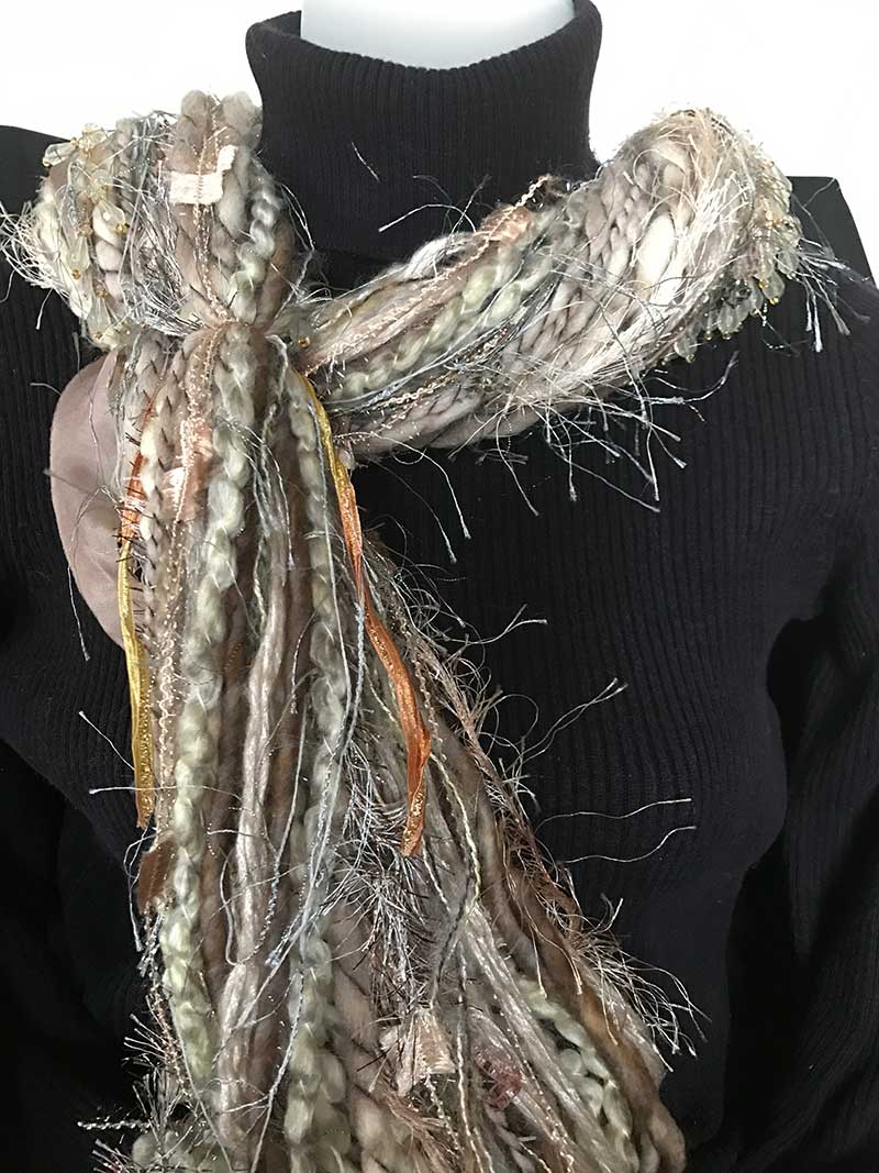 Soft Beige Handmade scarves