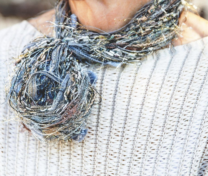 Muted Blues Handmade scarves