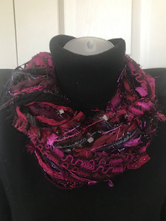 Rich Magenta Handmade scarves